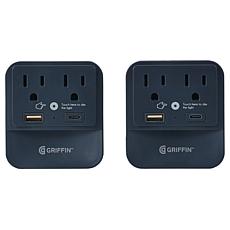 Griffin Wall Charger 2pk w/ Night Light
