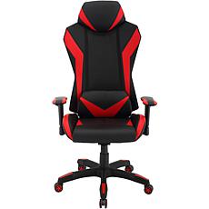 Hanover Black/Red Commando Ergonomic High-Back Adjustable Gaming Chair