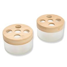 Happy Place Glass Jars for AIr Freshening Gel - 2-pack