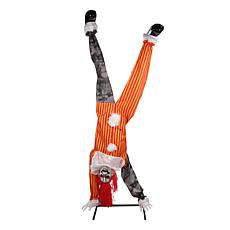 Haunted Hill Farm 7.2-Ft. Upside Down Clown Animatronic