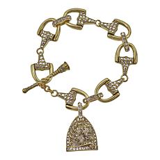 Heidi Daus Chantilly Royale Textured Crystal Dangle Bracelet