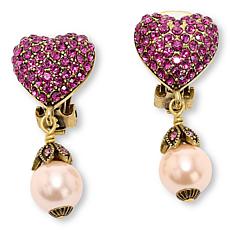 Heidi Daus Cotillion Heart Earrings