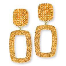 Heidi Daus Crystal Window Pane Stud Earrings