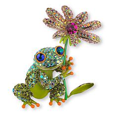 Heidi Daus Made in the Shade Multicolor Crystal and Enamel Critter Pin