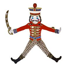 Heidi Daus Toy Soldier Crystal-Accented Enamel Pin