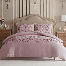 Highclere Castle Aubrey 3-piece 100% Cotton Duvet Cover Set - King