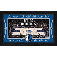 Highland Mint Dallas Mavericks Signature Court 12" x 20" Framed Print