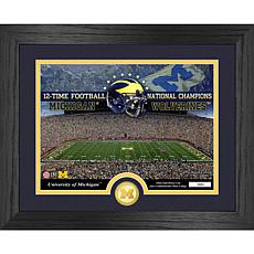 Highland Mint University of Michigan Stadium Bronze Coin Photo Mint 