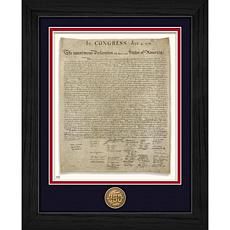 Highland Mint USA 250th Anniversary Declaration of Independence Frame