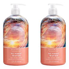 Homeworx by Slatkin + Co. S/2 Beachside Gel Hand Soaps