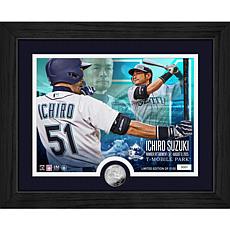 Ichiro Suzuki Seattle Mariner Jersey Retirement Silver Coin Photo Mint