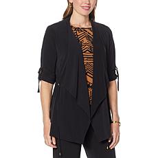 IMAN Global Chic Drape-Front Utility Topper