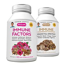 Immune Factors and Immune Mushroom Complex Kit - 360 + 360 Capsules