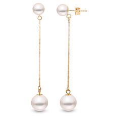 Imperial Pearls 14K Cultured Pearl Elongated Dangle Earrings