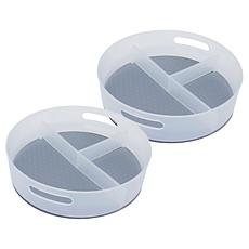Improvements 2-pack 12" Turntables with Dividers and Liners