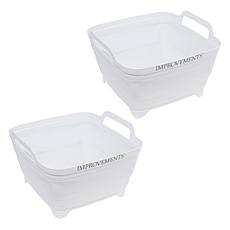 Improvements 2-pack 2-Gallon Collapsible Tubs with Drain Spouts
