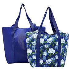 Improvements 2-piece Zippered Insulated Market Totes Set