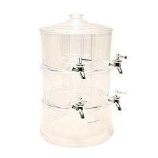 Improvements 2-Tier 4-Chamber Beverage Dispenser Party Tower