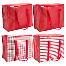 Improvements 7-Gallon Zippered Totes Set of 4