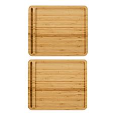 Improvements Bamboo Sofa Arm Tray/Table - Set of 2