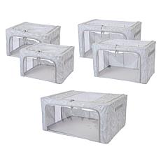 Improvements Collapsible Storage Bins 5-piece Set