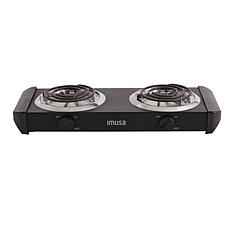 IMUSA Electric Double Burner - Black
