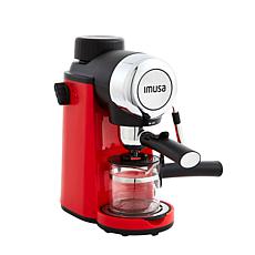 IMUSA GAU18218 4-Cup Espresso/Cappuccino Maker - Red 
