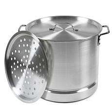 Imusa Mexicana-24 12-Qt. Tamale and Seafood Steamer, Silver