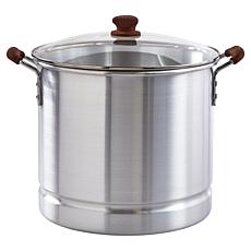 IMUSA MEXICANA 310 10-Qt. Steamer with Glass Lid and Wood-Look Handles
