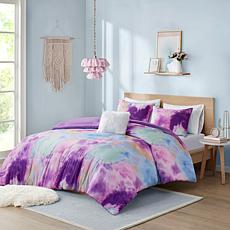Intelligent Design Cassiopeia Watercolor Tie Dye 4-piece Comforter Set