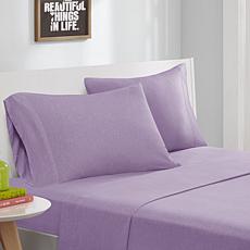 Intelligent Design Cotton-Blend Jersey Sheet Set - Purple - Queen