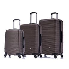 InUSA Royal 3-Piece Hardside Luggage Set with 360º Spinner Wheels