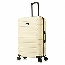 InUSA Trend 28" Large Checked Suitcase with Spinner Wheels