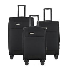IZOD Cosmo 3pc Softside Expandable Spinner Luggage Set