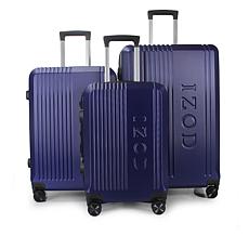 IZOD Zane 3pc Expandable Hardside Luggage Set with Spinner Wheels