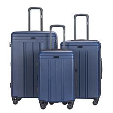 Izod Zoe 3-Piece Hard Shell Spinner Luggage Set