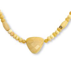 Jay King 18" Yellow Opal Sterling Silver Necklace