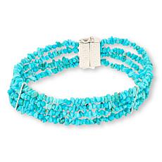 Jay King 4-Strand 6-3/4" Chilean Turquoise Bracelet w/Magnetic Clasp