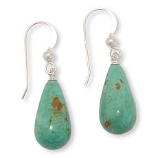 Jay King Alicia Turquoise Sterling Silver Teardrop Earrings