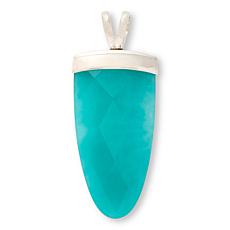 Jay King Amazonite Sterling Silver Triangular Pendant