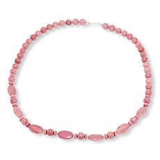 Jay King Amur River Pink Chalcedony Bead Necklace