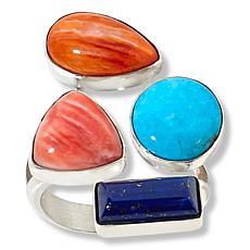 Jay King Gallery Collection Multicolor Multi-Stone Bypass Ring