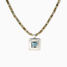 Jay King Labradorite Sterling Silver Beaded Necklace