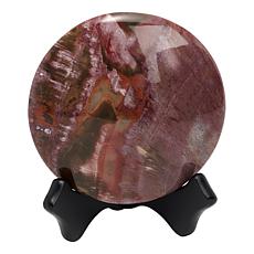 Jay King Petrified Wood "Moon" Specimen with Stand