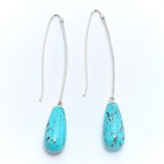 Jay King Sacred Cloud Mountain Turquoise Drop Earrings