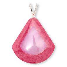 Jay King Sterling Baroque Rose Rhodonite & Peruvian Pink Opal Pendant