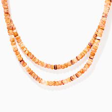 Jay King Sterling Silver 2-Strand Lion's Paw Shell Necklace