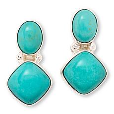 Jay King Sterling Silver Baja Turquoise Earrings