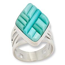 Jay King Sterling Silver Campitos Turquoise Inlay Doublet Ring