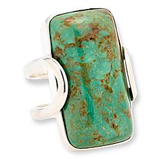 Jay King Sterling Silver Green Alecia Turquoise Ring